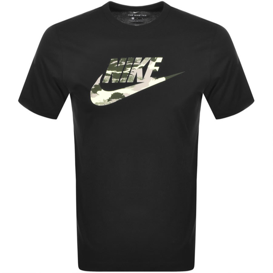 Alternative Image for ProductNike Camouflage Logo T Shirt Black1